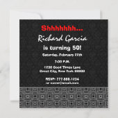 50e verrassingsdag zwart wit Y329 Kaart (Achterkant)