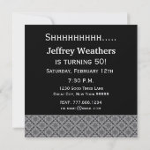 50e verrassingsdag zwarte rode witte diamanten kaart (Achterkant)