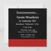 50e verrassingsdag zwarte rode witte sterren R231 Kaart (Achterkant)