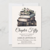 50e |  Victoriaans Boek Verjaardag Kaart (Voorkant)