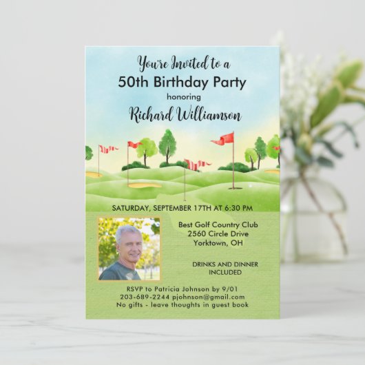 50e vijftigste Mannen Kaart (Staand voorkant)