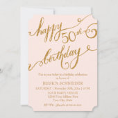 50e, vijftigste verjaardag Ticket Celebration Kaart (Voorkant)