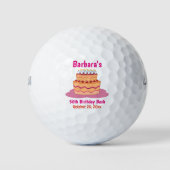 50e vijftigste vijftigste roze roze rokerrok golfballen (Voorkant)