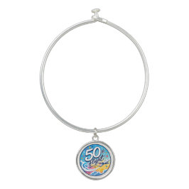 50e vlucht vliegtuig kleurrijk souvenir bangle armbandje