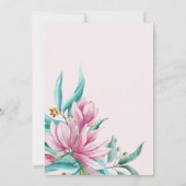 50e waterverf bloemen 50 jaar kaart (Achterkant)