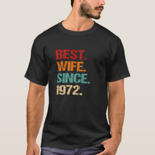 50e weddenschap Jubileum Retro Beste vrouw sinds 1 T-shirt