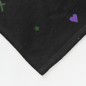 50e Wedding Jubileum Celebration Personalized Fleece Deken (Hoek)