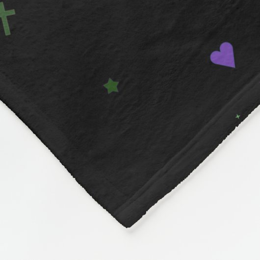 50e Wedding Jubileum Celebration Personalized Fleece Deken (Hoek)