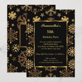 50e winterdag: Gold Black uitnodiging