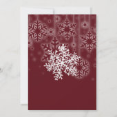 50e winterdag op de Rode Snowflakes Kaart (Achterkant)