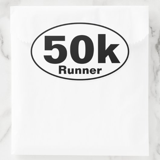 50K Runner Ovale Sticker (Tas)