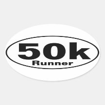 50K Runner Ovale Sticker