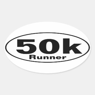 50K Runner Ovale Sticker