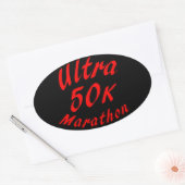 50K Ultra Marathon Ovale Sticker (Envelop)