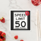50mph het Teken van de Grenswaarde van de Snelheid Servet (Insitu)