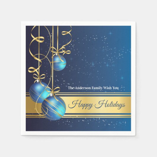 50pcs Christmas Paper Napkin Modern Tree Baubels Servet (Voorkant)