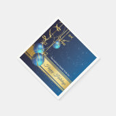 50pcs Christmas Paper Napkin Modern Tree Baubels Servet (Hoek)