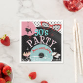 50's 1950's Record Thema Verjaardagsfeest Custom Servet (Insitu)