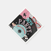 50's 1950's Record Thema Verjaardagsfeest Custom Servet (Hoek)