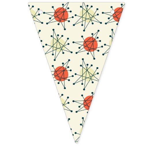 50s atoomretrorBunting Vlaggetjes (Tweede vlag)