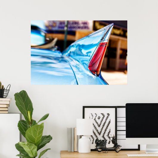 50's autovin poster (Thuiskantoor)