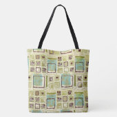 50s Barkcloth Tote Bag (Achterkant)