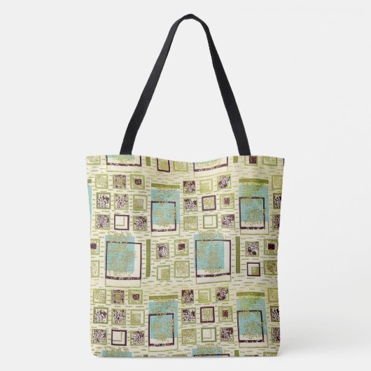 50s Barkcloth Tote Bag (Achterkant)