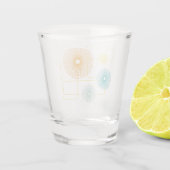 50's bloemen shot glas (Achterkant)