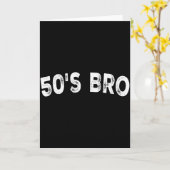 50s Bro  Kaart (Gele Bloem)