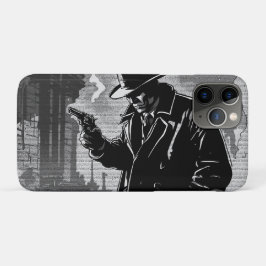 50s BW Grafische Strips in Retro Stijl Stedelijke  Case-Mate iPhone Case