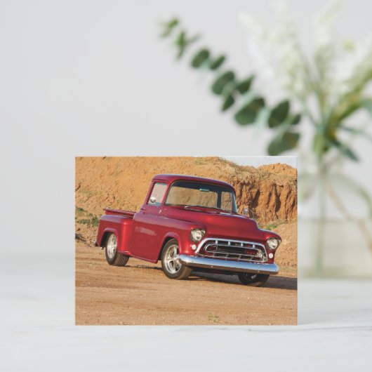 50's Chevy Vrachtwagen Briefkaart (Staand voorkant)
