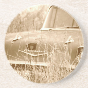 50's Chevy Zandsteen Onderzetter