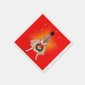 50's Christmas Girl Party Servetten (Hoek)