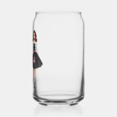 50s dall stijl bewerkbaar blikvorm glas (Links)