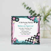 50's Diner Party Verjaardag Kaart (Staand voorkant)