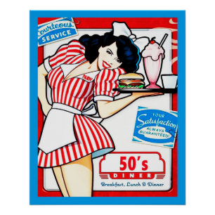 50s Diner Perfect Poster