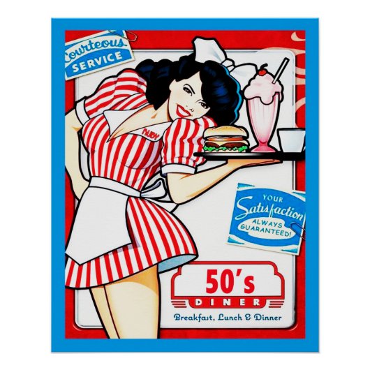 50s Diner Perfect Poster (Voorkant)