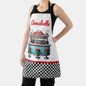 50's Diner Personaliseer Schort (Insitu)