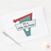 50s Diner Sign 1 Sticker (Envelop)