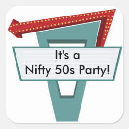 50s Diner Sign 1 Sticker