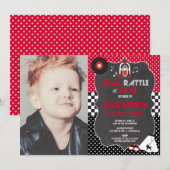 50s Fifties Sock Hop Rock Roll verjaardagsuitnodig Kaart (Voorkant / Achterkant)