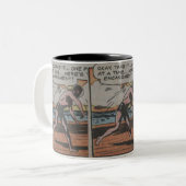 50s  Funny Comic |Beste geschenk voor komiek Tweekleurige Koffiemok (Voorkant links)