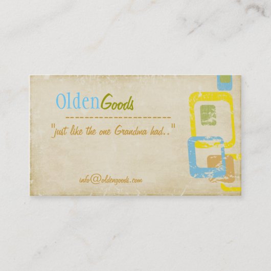 50's Herdenking Visitekaartje (Voorkant)