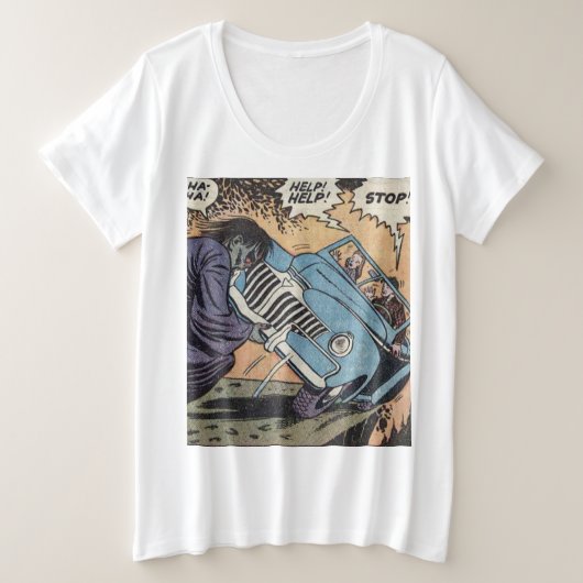 50s Horror Comic Grote Maat T-shirt (Design voorkant)