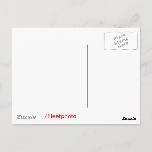 50's Hotrod! Briefkaart (Achterkant)