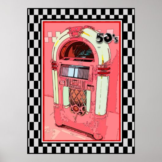 50s Jukebox Poster (Voorkant)