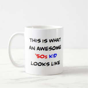50s kind, geweldige koffiemok
