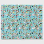 '50s Kinderzondenslot met cadeautjes Cadeaupapier (Vlak)