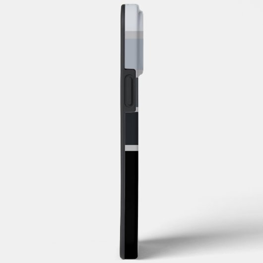 50s klassiek monochrome Stripe monogramme Case-Mate iPhone Case (Achterkant / Rechts)