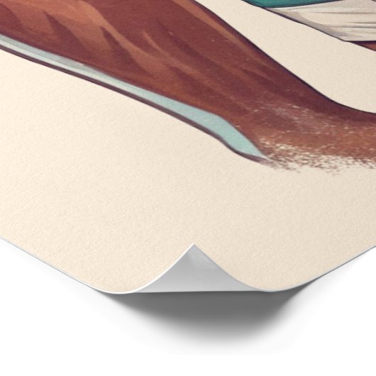 50s  - knappe man pose poster (Hoek)